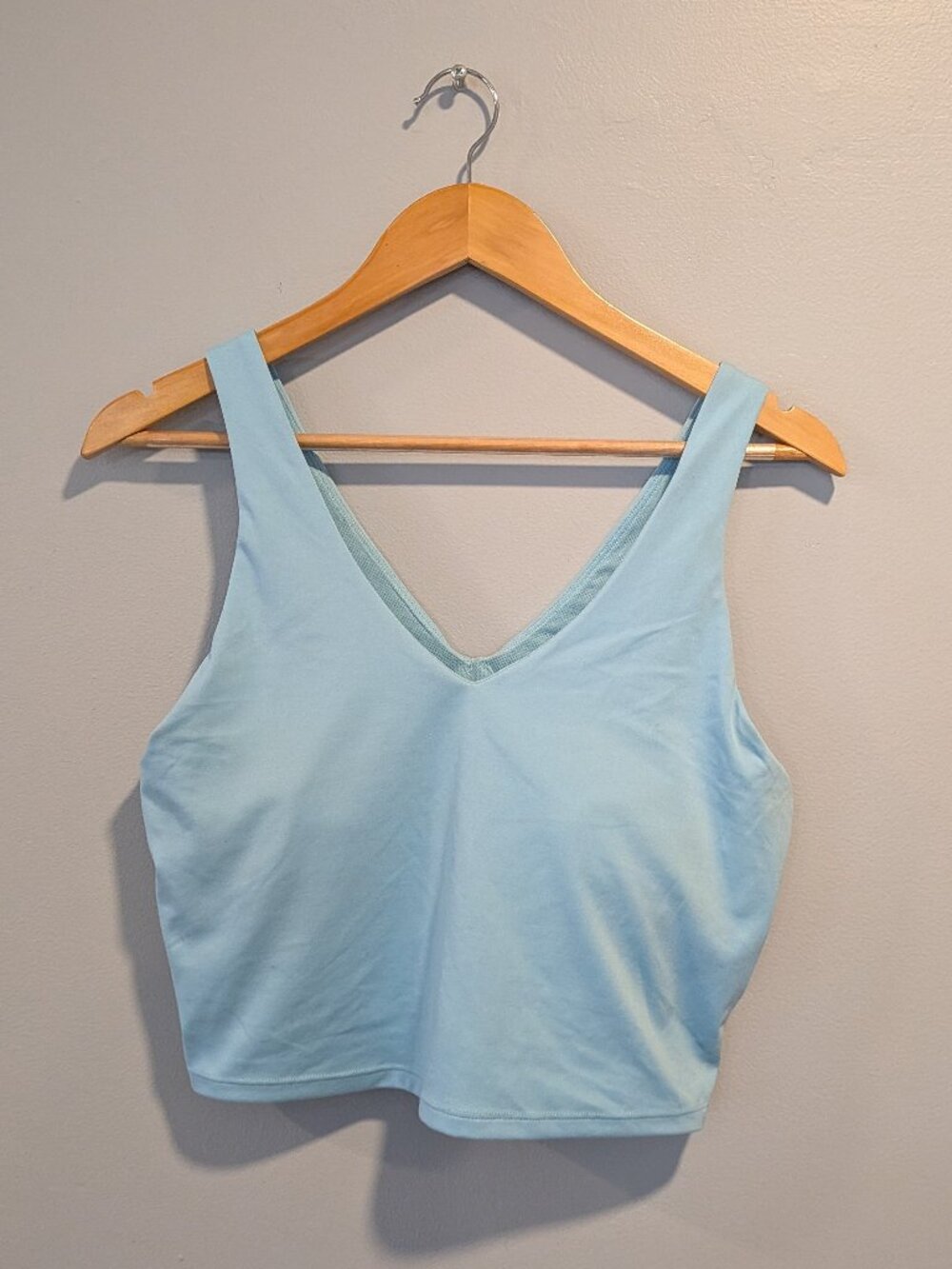 All in motion blue crop athletic tank